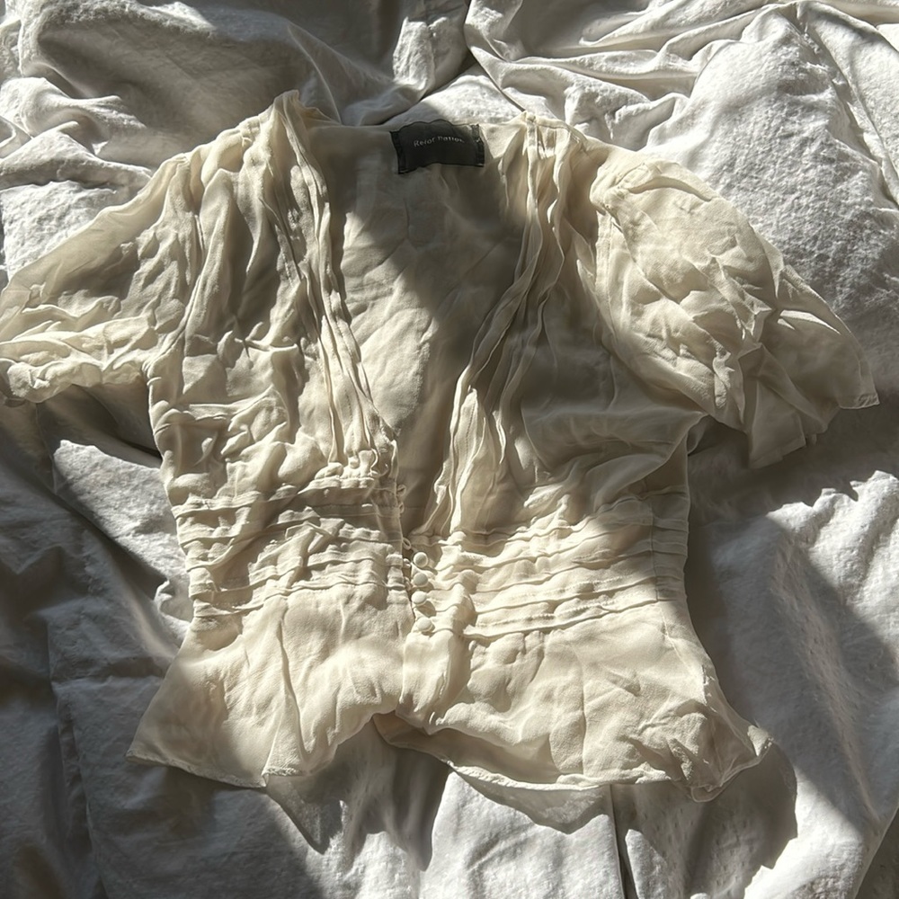 Reformation Chiffon Top